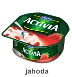 activia tvarohová jahoda