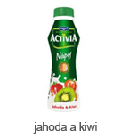 activia nápoj - jahoda a kiwi