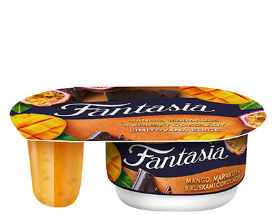Mango, marakuja s kúskami čokolády