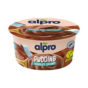 Alpro kokosový puding s čokoládovou príchuťou