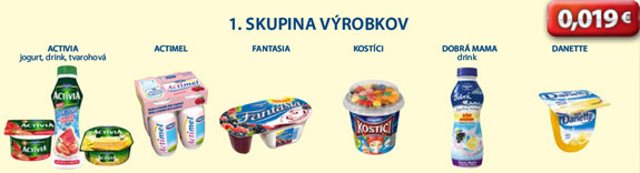Prvá skupina výrobkov